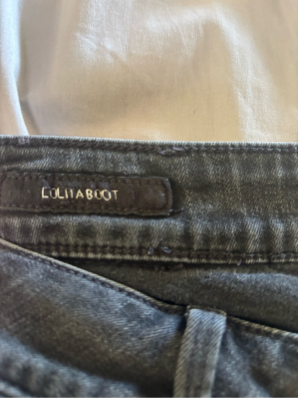 Women’s Dark Gray Bootcut Jeans - Picture 3 of 5